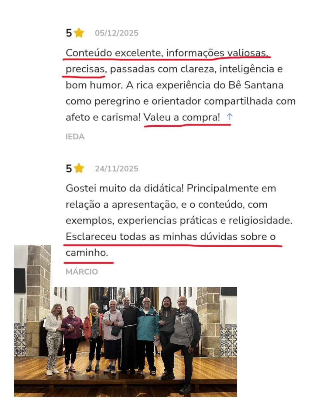 Depoimento aluno Eu Caminho